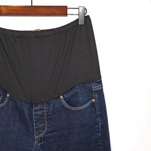Paige Dark Denim Blue Heights Maternity Jeans - Size 28